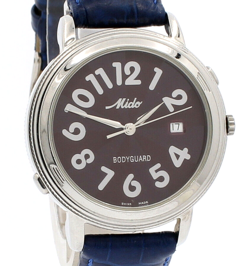 Mido BODYGUARD Quartz 30m Water Resistant Alarm 39mm Men's Watch