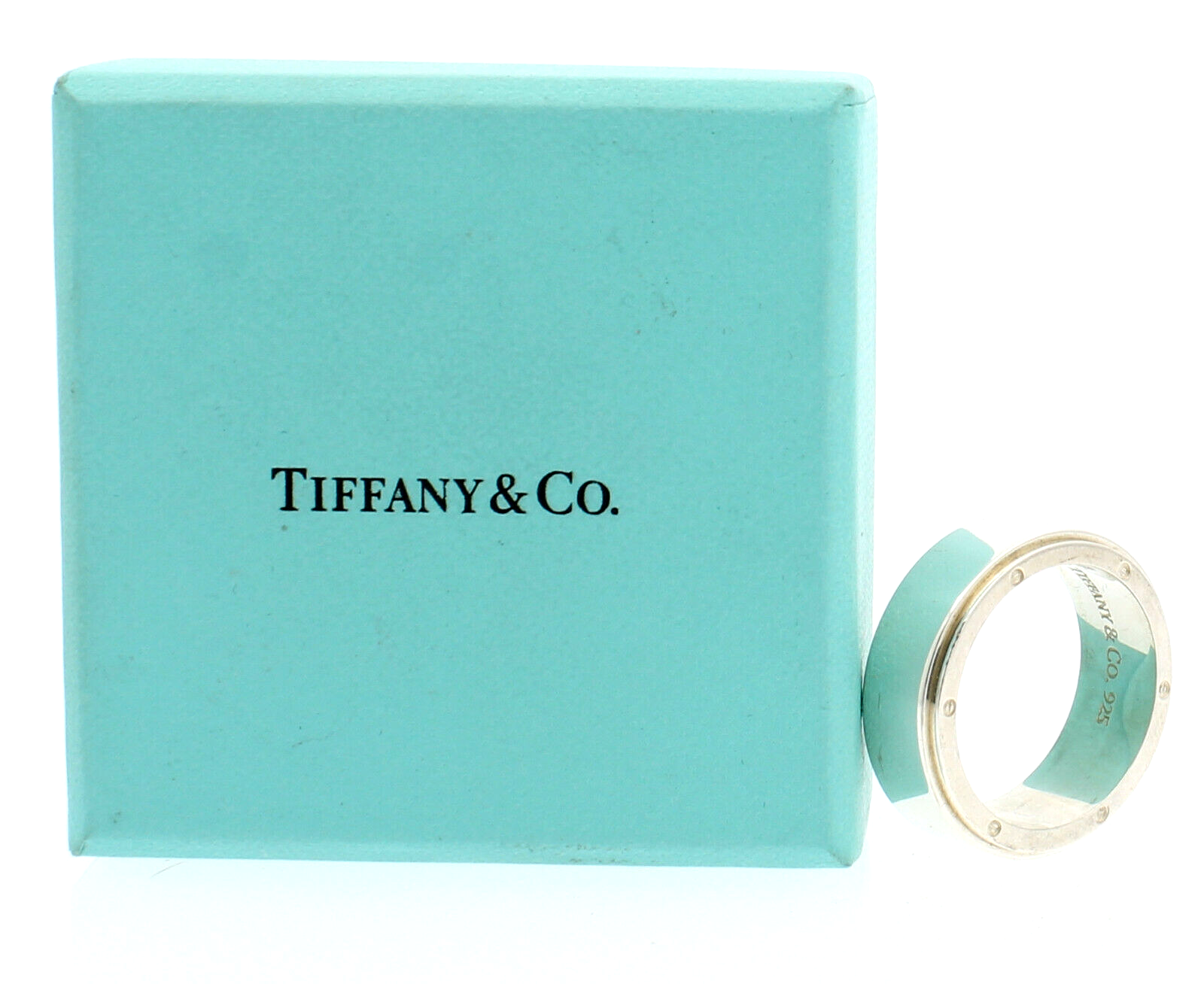 Tiffany & Co METROPOLIS Sterling Silver Wide Band Ring Size 11