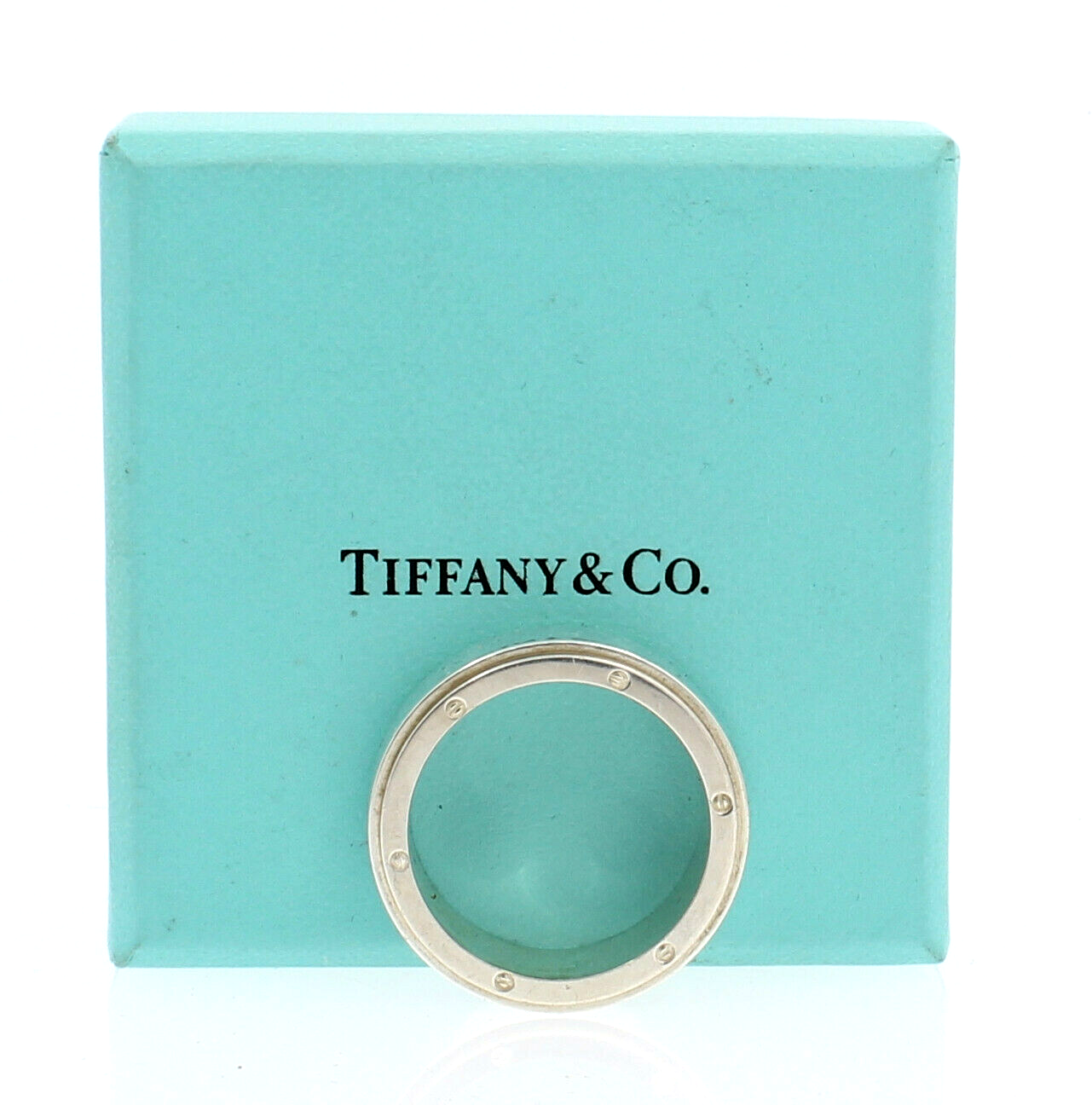 Tiffany  Co METROPOLIS Sterling Silver Wide Band Ring Size 11