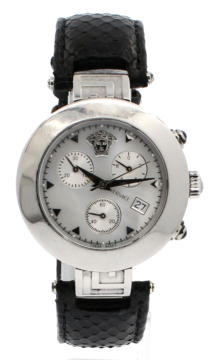 Versace XLC 99 Chronograph Quartz White MOP 37mm Watch