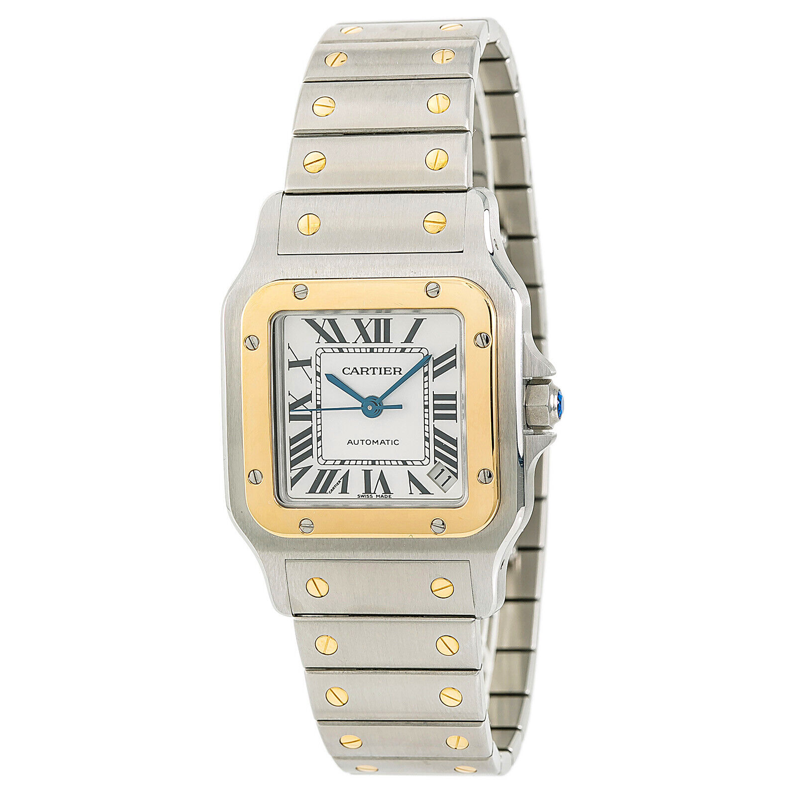 Cartier Santos XL Galbee   Men's Automatic Watch 18K YG & SS  32MM