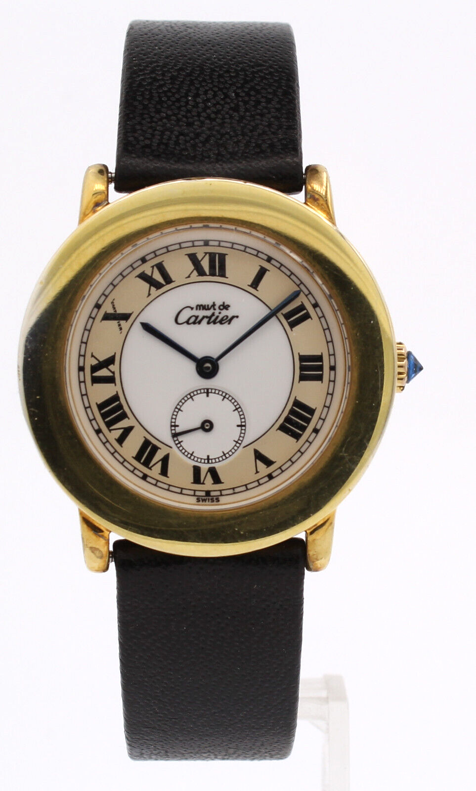 CARTIER Must De Cartier Ronde Vermeil Gold Sterling Watch