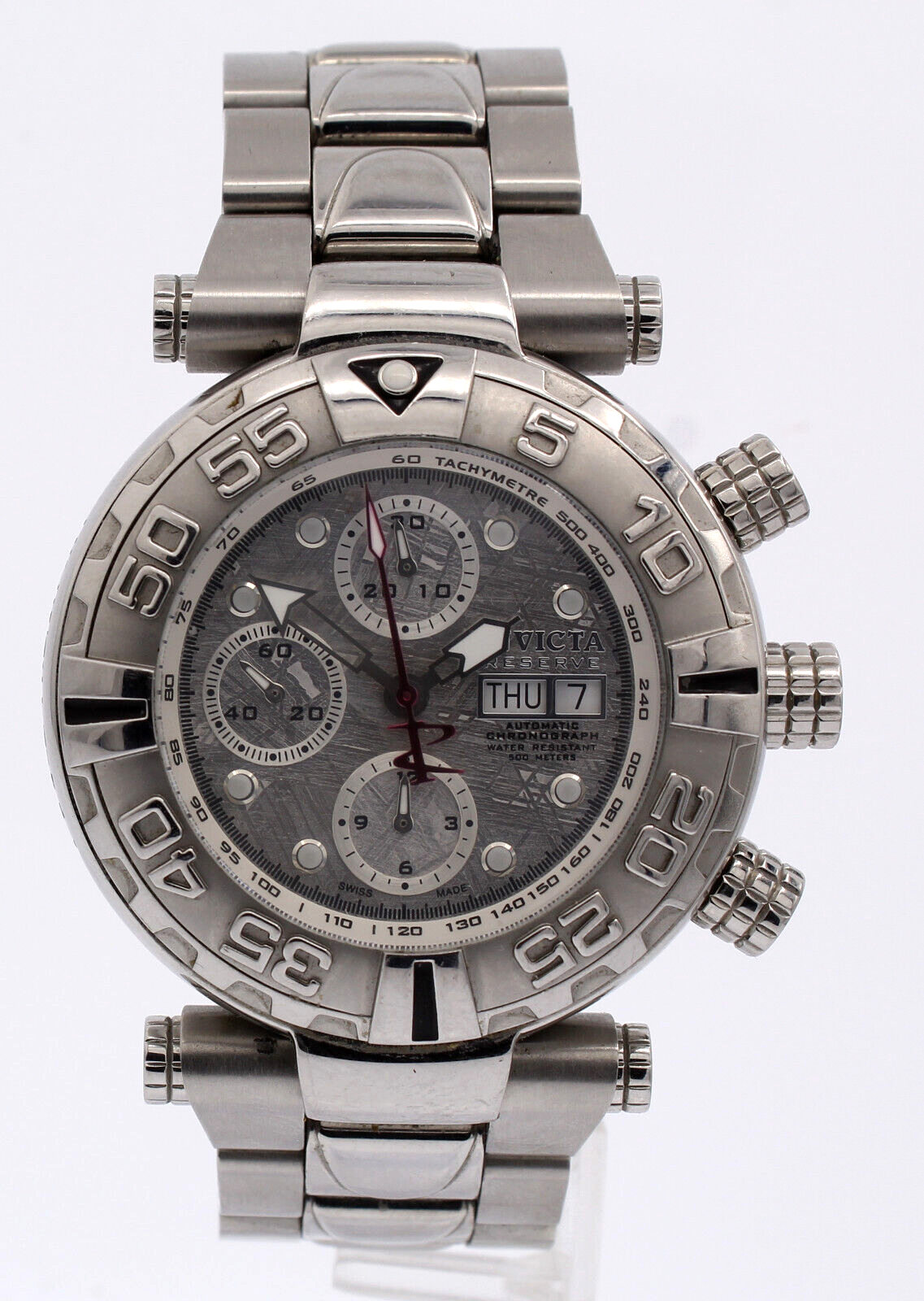 Invicta Subaqua Meteorite Dial Day Date Steel Automatic Watch