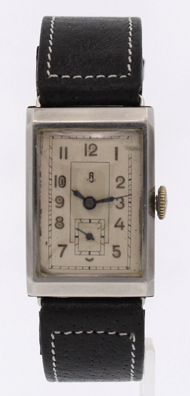 Vintage Glashutte Hand Wind Stainless Steel Rectangular Watch
