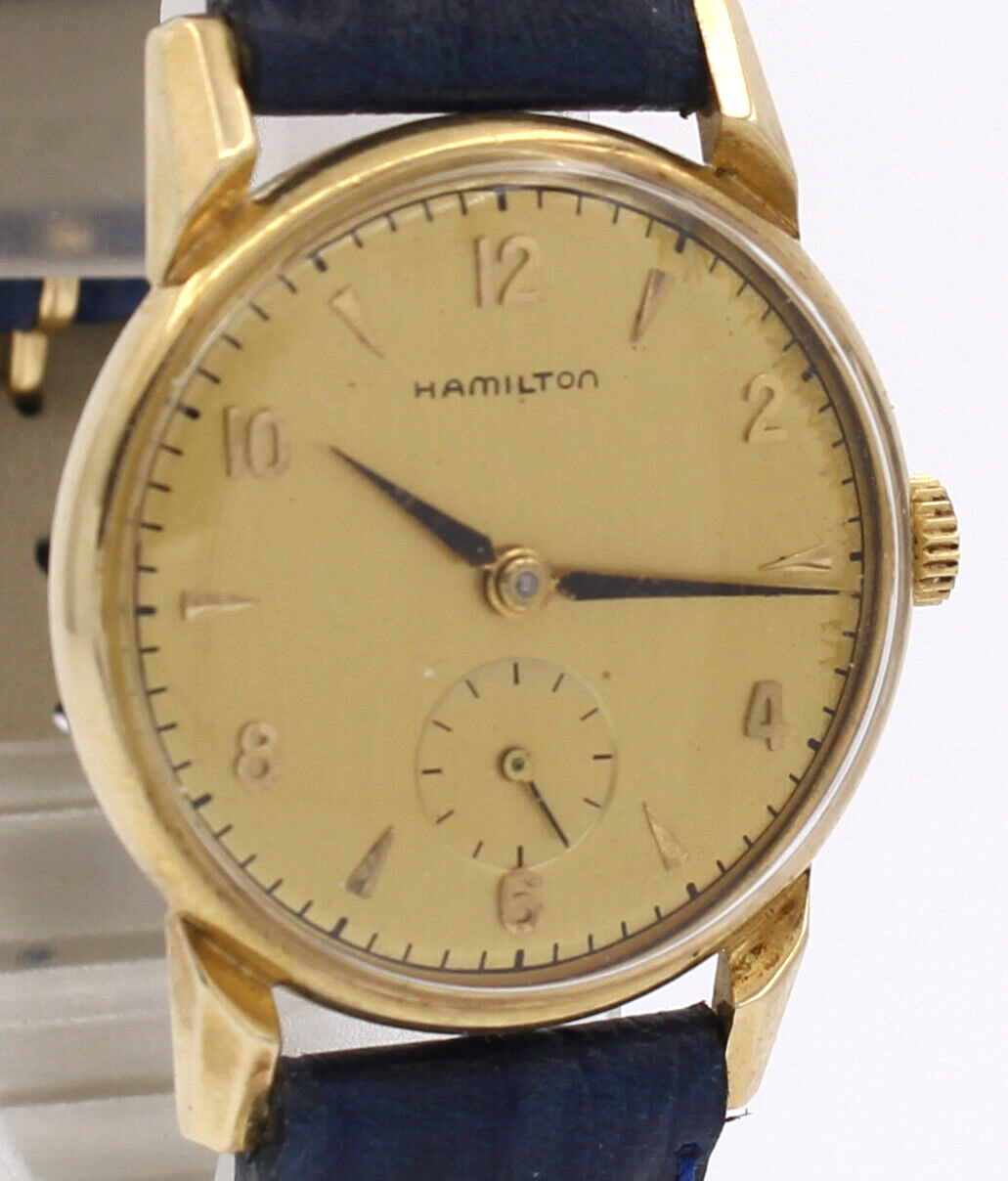 Hamilton Women\'s Vintage Round Manual Wind Wristwatch 14K Gold Case Bracelet HAMILTON Ladies 14K Gold Cocktail Wrist Watch & Band  main image 4