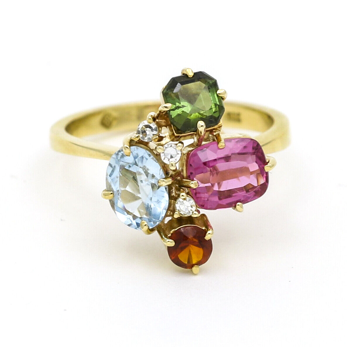 Women's H. Stern Gemstone and Diamond Cocktail Ring in 18k Yellow Gold