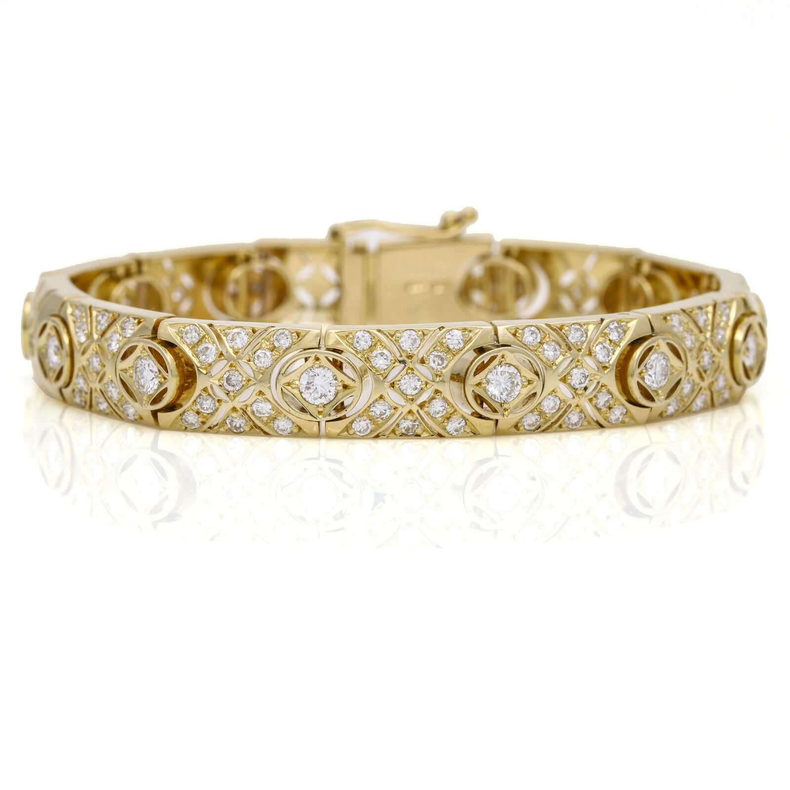 Women's Diamond Statement Bracelet in 18k Yellow Gold