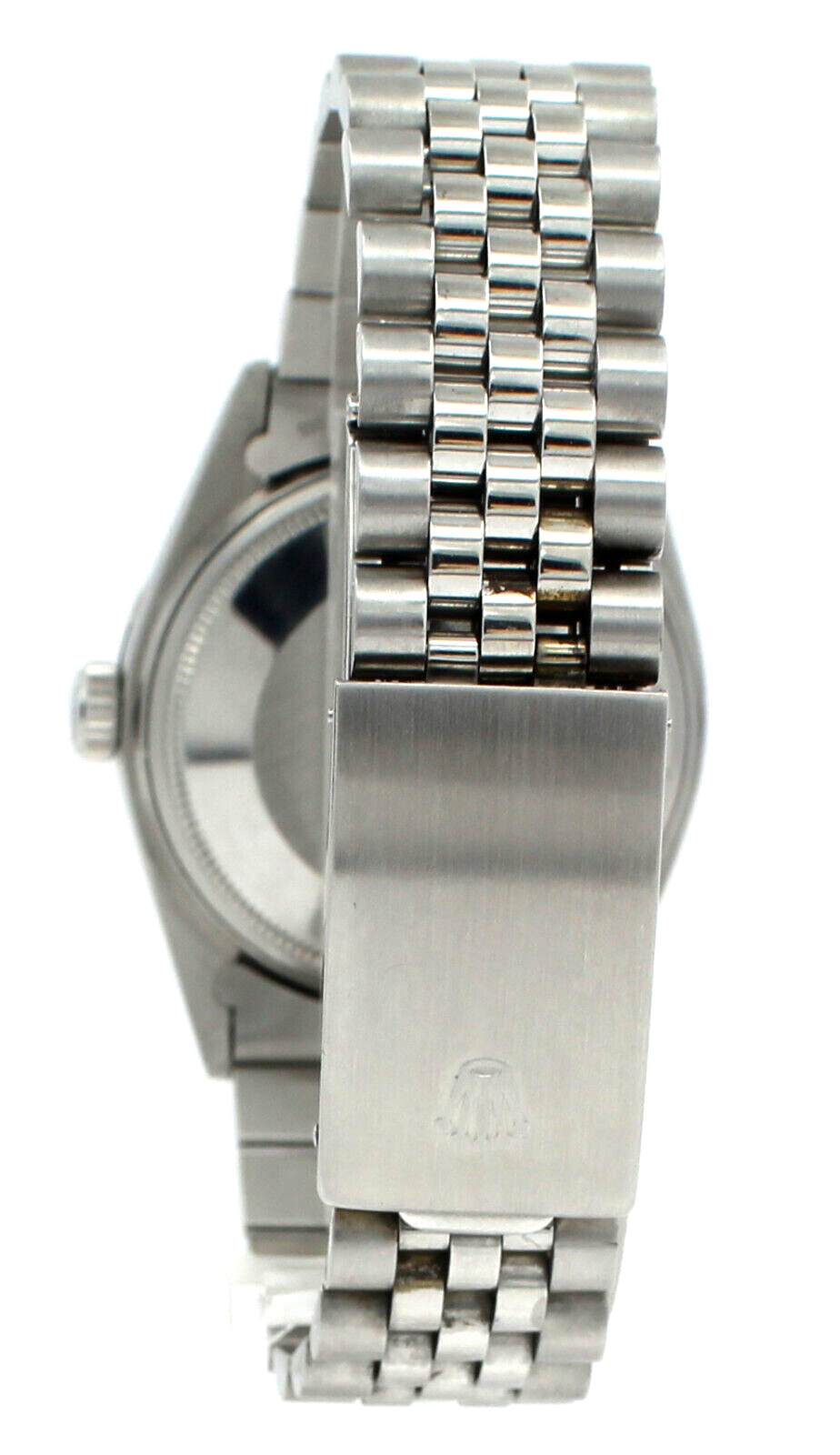 Men Vintage ROLEX Oyster Perpetual Datejust 36mm Silver Linen Dial