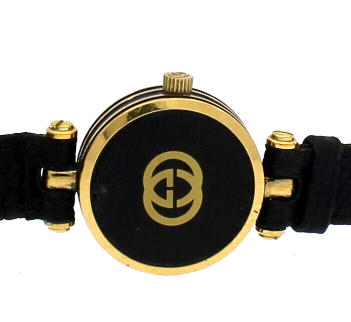 Vintage Gucci 2000M Stack Enamel Black Dial 22mm Ladies  display picture 1