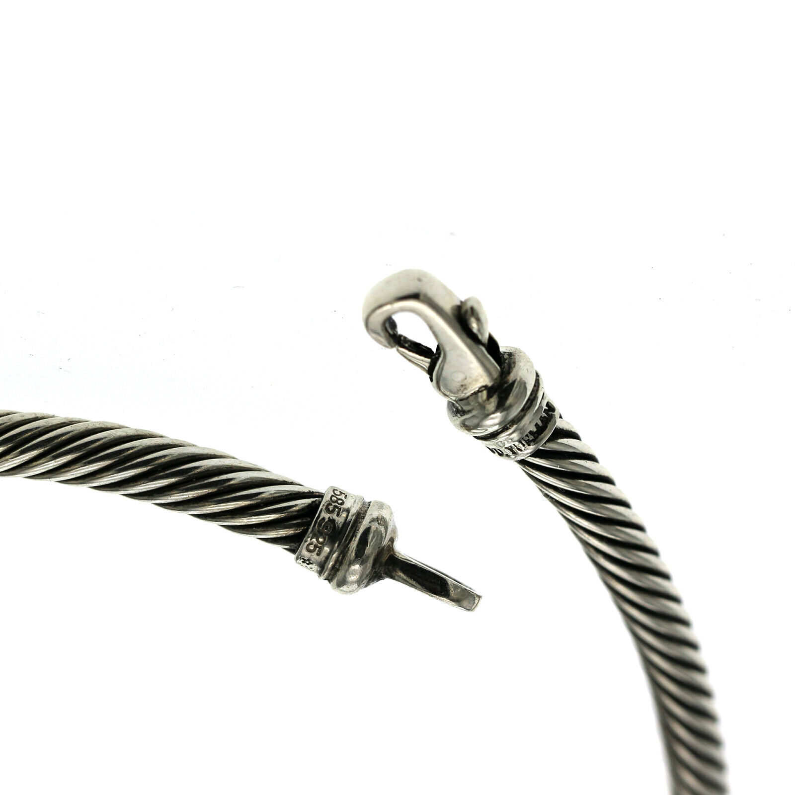 David Yurman 925 Silver & 14K Gold Hampton 5mm Cable Choker 