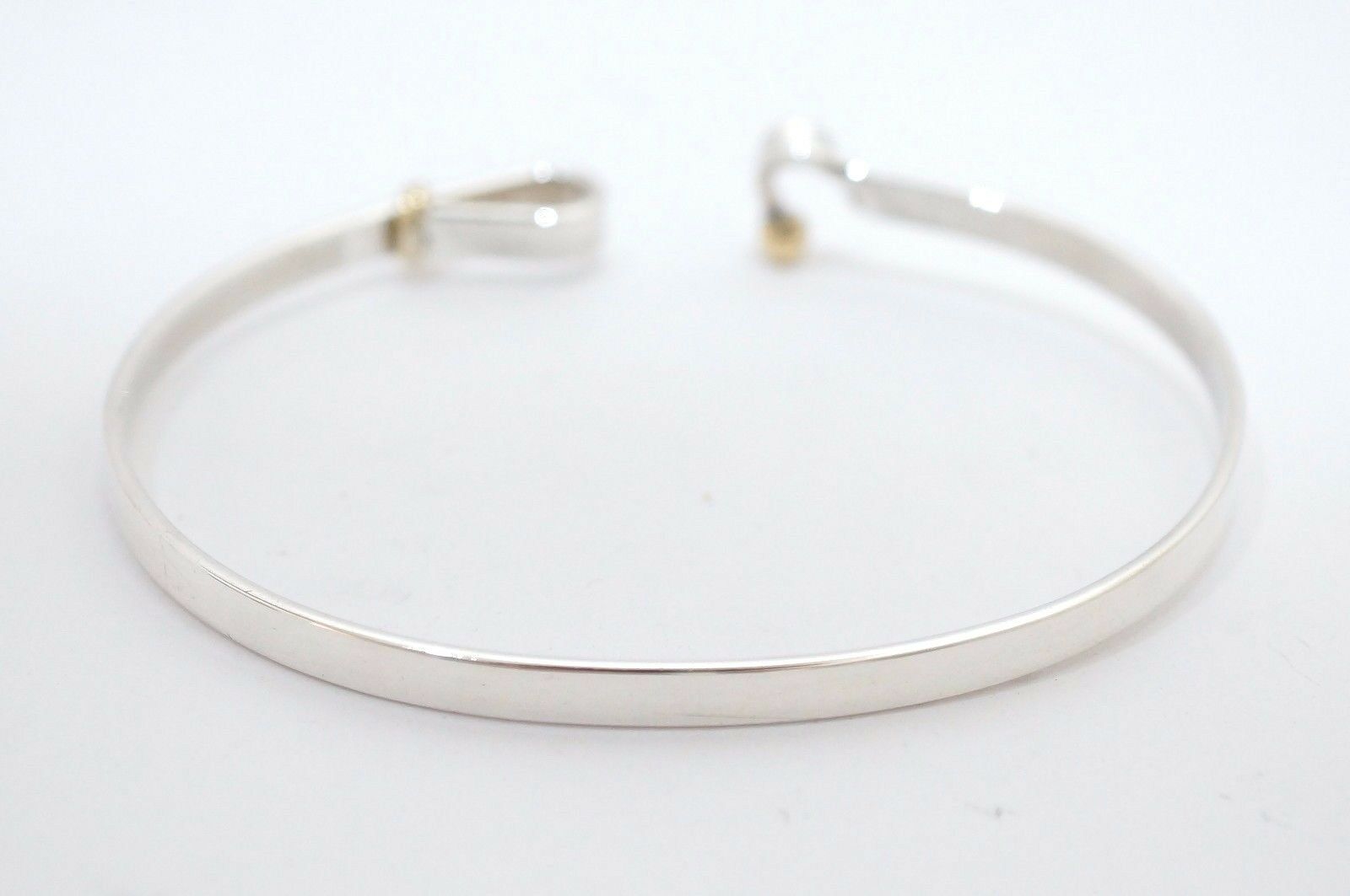 18K Gold Silver Hook And Eye Bracelet | Tiffany & Co. | Buy at