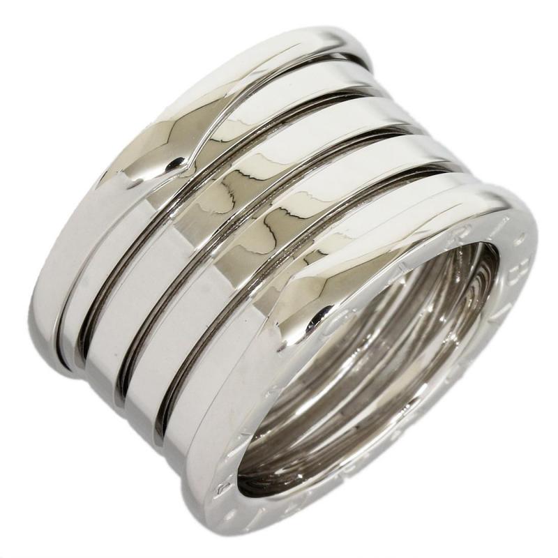 Bulgari 18K White Gold One Five Band Ring 