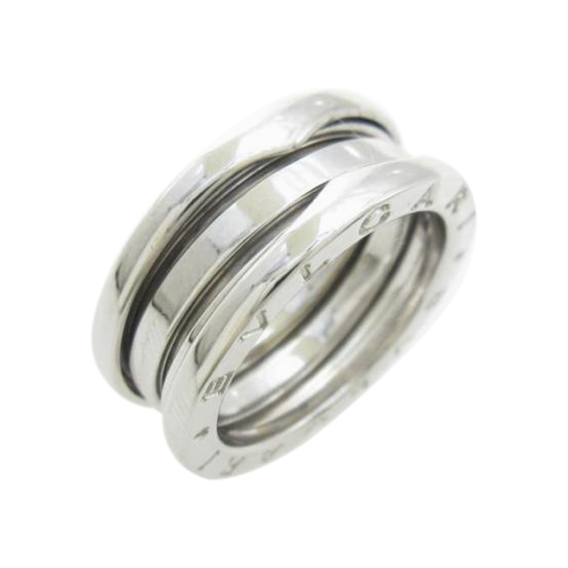 Bulgari 18K White Gold  B Zero1 3 Band Ring 