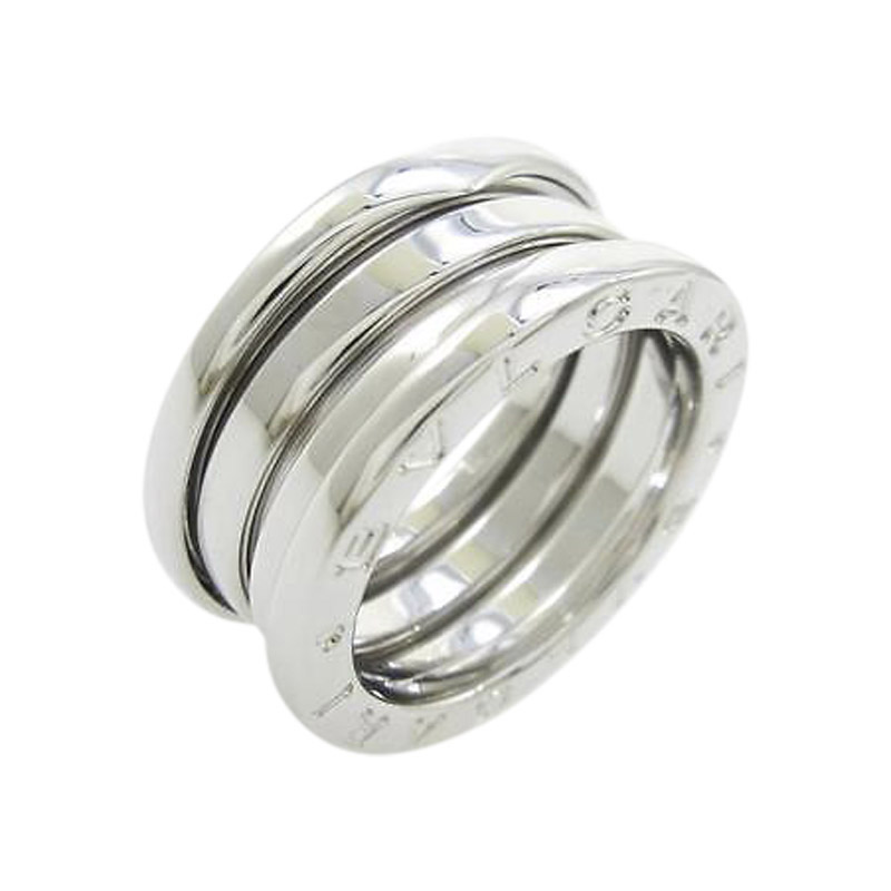 Bulgari 18K White Gold B Zero1 3 Band Ring 