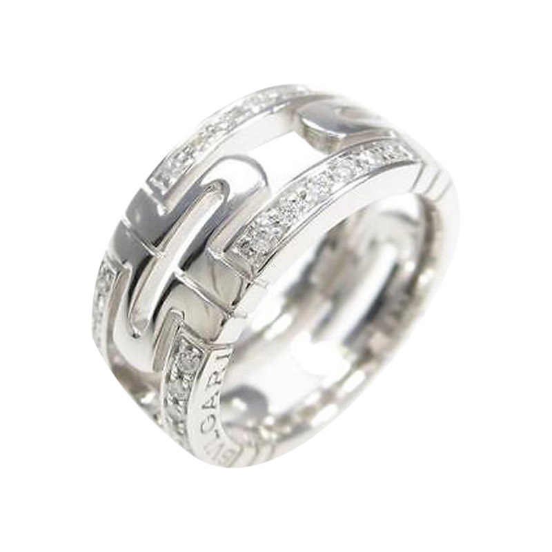 Bulgari 750 White Gold Parenteshi Ring 