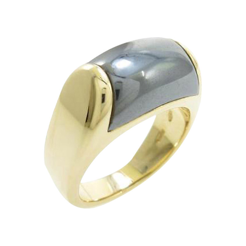 Bulgari 750 Yellow Gold Tronchetto Ring 