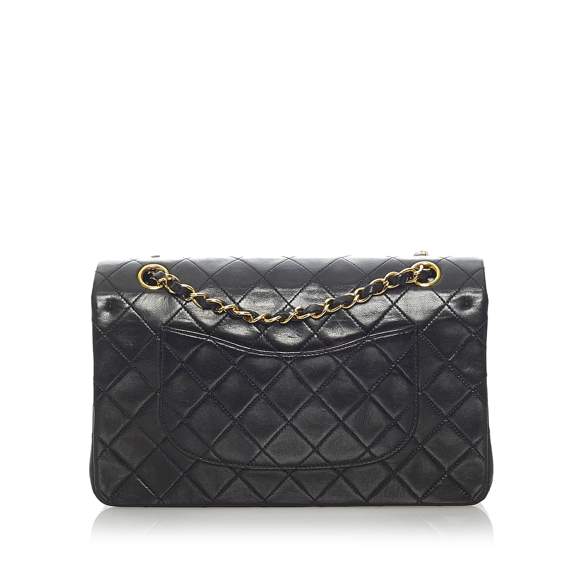 Chanel Classic Medium Lambskin Leather Double Flap Bag