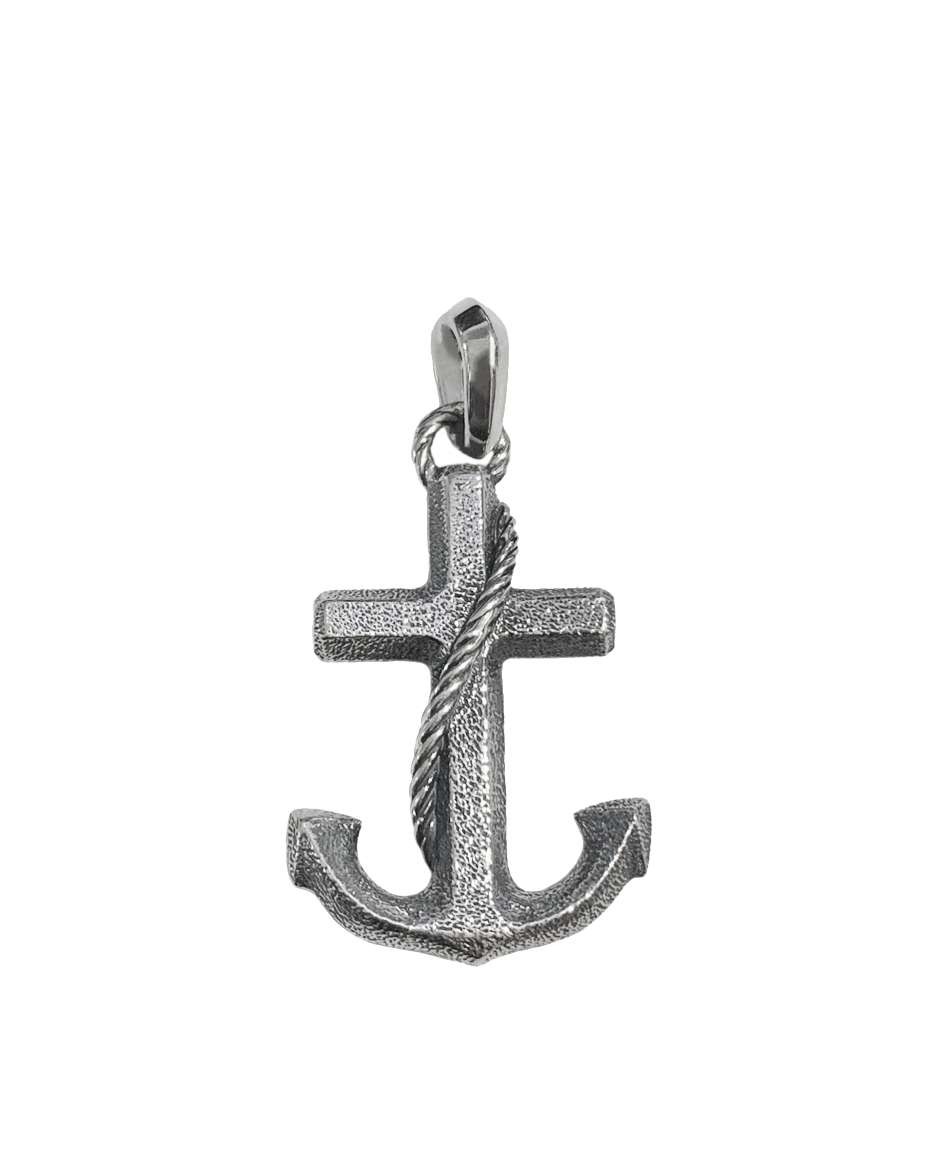 David Yurman Sterling Silver Anchor Pendant Charm