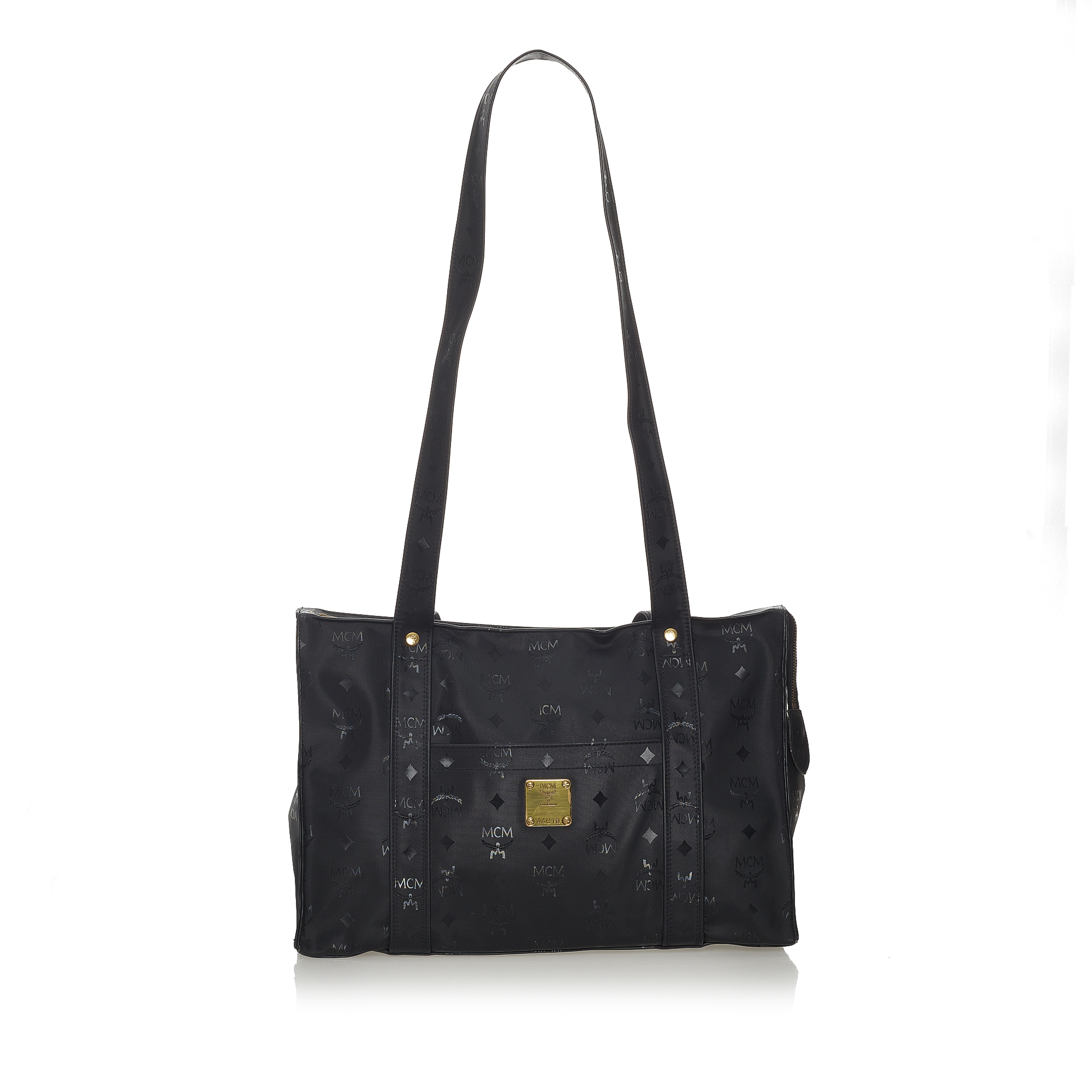 MCM Visetos Nylon Tote Bag