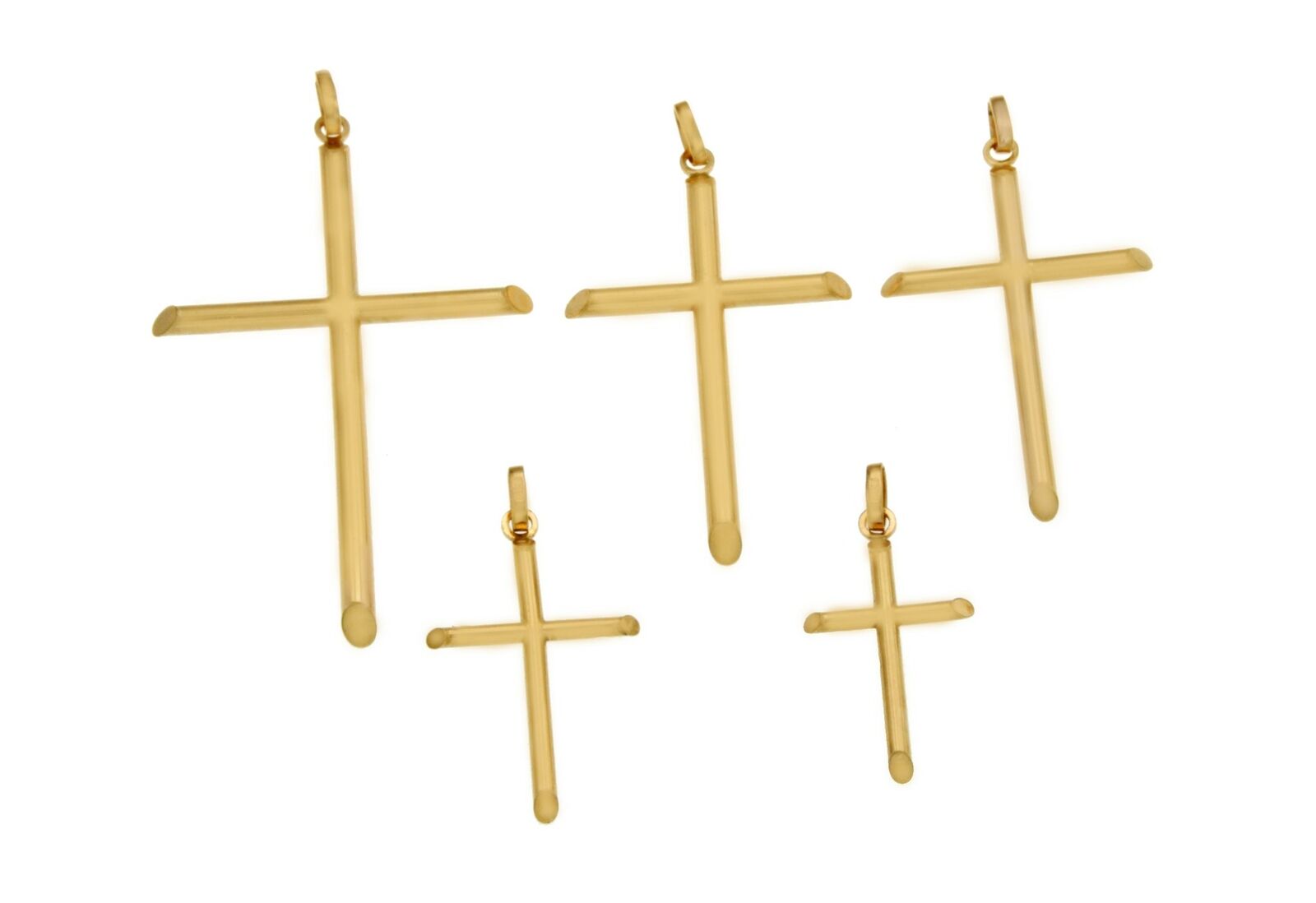 ▌ Luxo Solid 14k Yellow Gold 68,54,50,39,33 mm Height Cross Pendant »G17