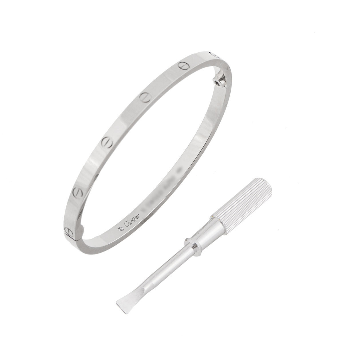Cartier 18K White Gold Love Bracelet, SM Size 16
