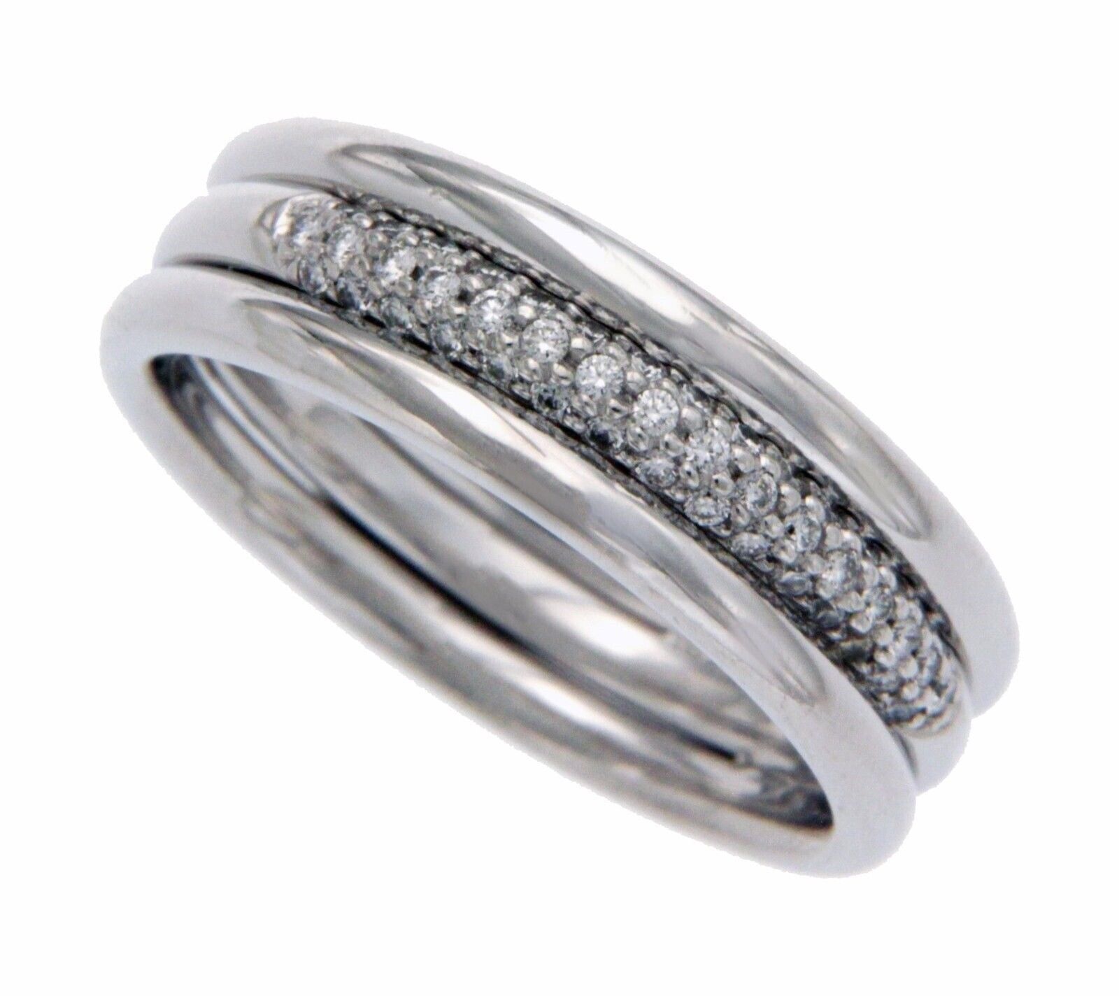 Men's/Women's Auth Scott Kay Platinum Pave Diamond  Band Ring Size