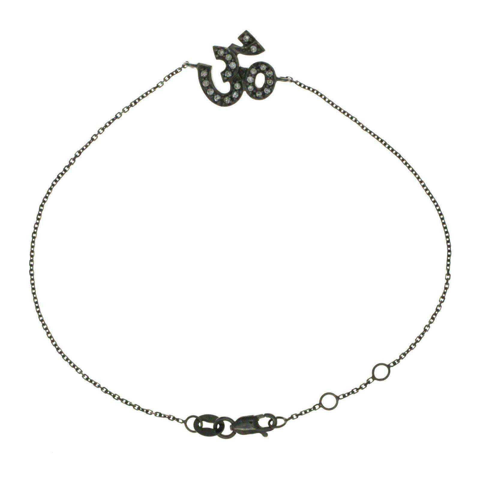SYDNEY EVAN 14K Black Gold Pave Diamonds Bracelet 