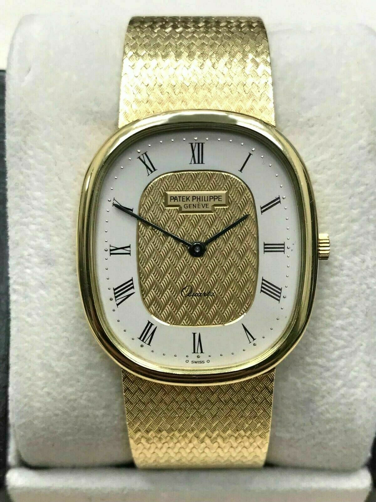 Patek Philippe Golden Ellipse Ref 3838 18K Solid Gold with Box
