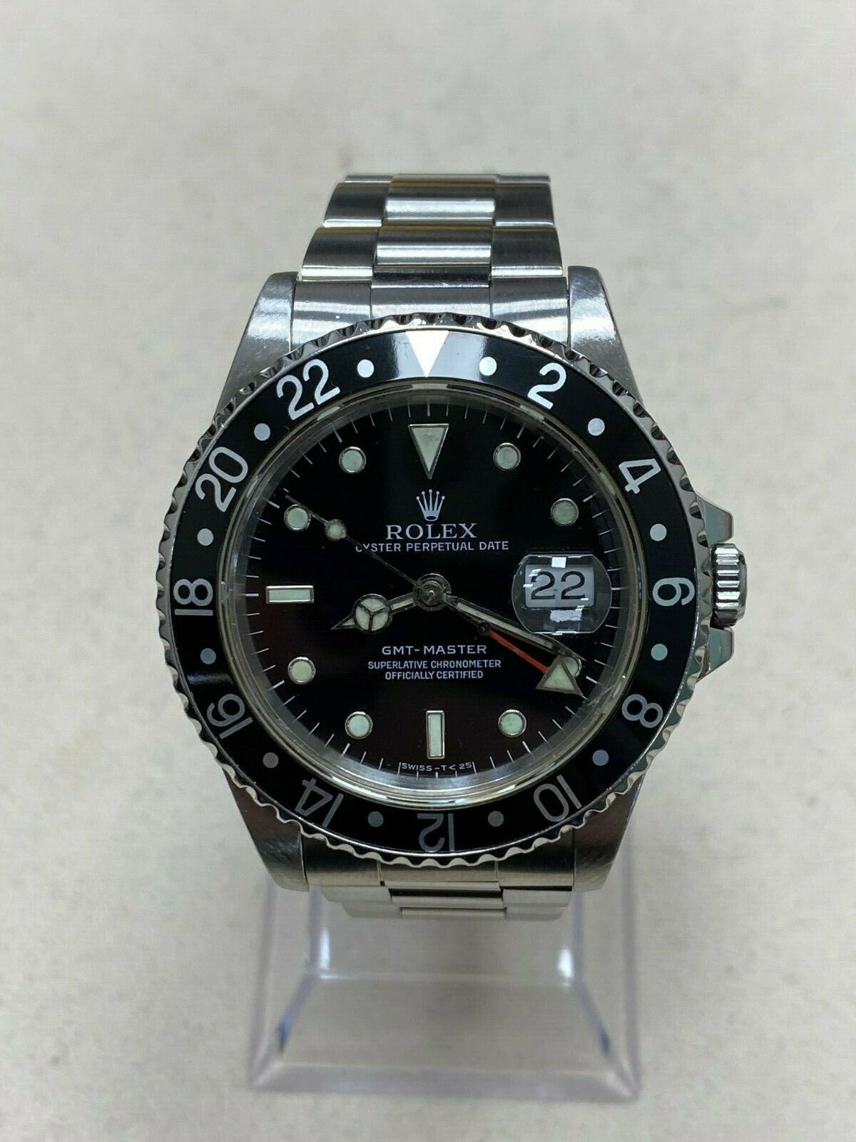 Rolex GMT Master 16700 Black Dial Stainless Steel Watch Box Booklet