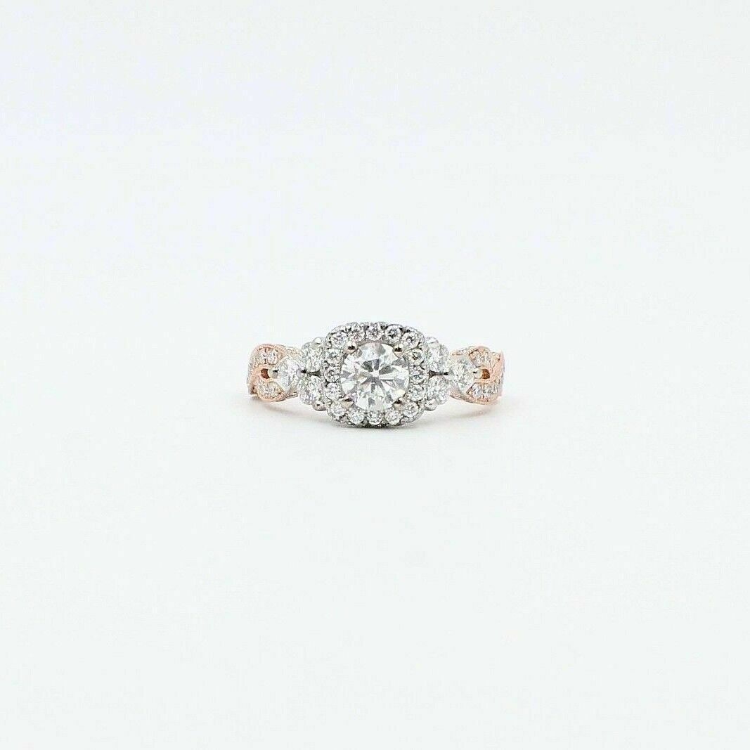 Neil Lane Diamond Engagement Ring 1 5/8 TCW 14k Rose  White Gold