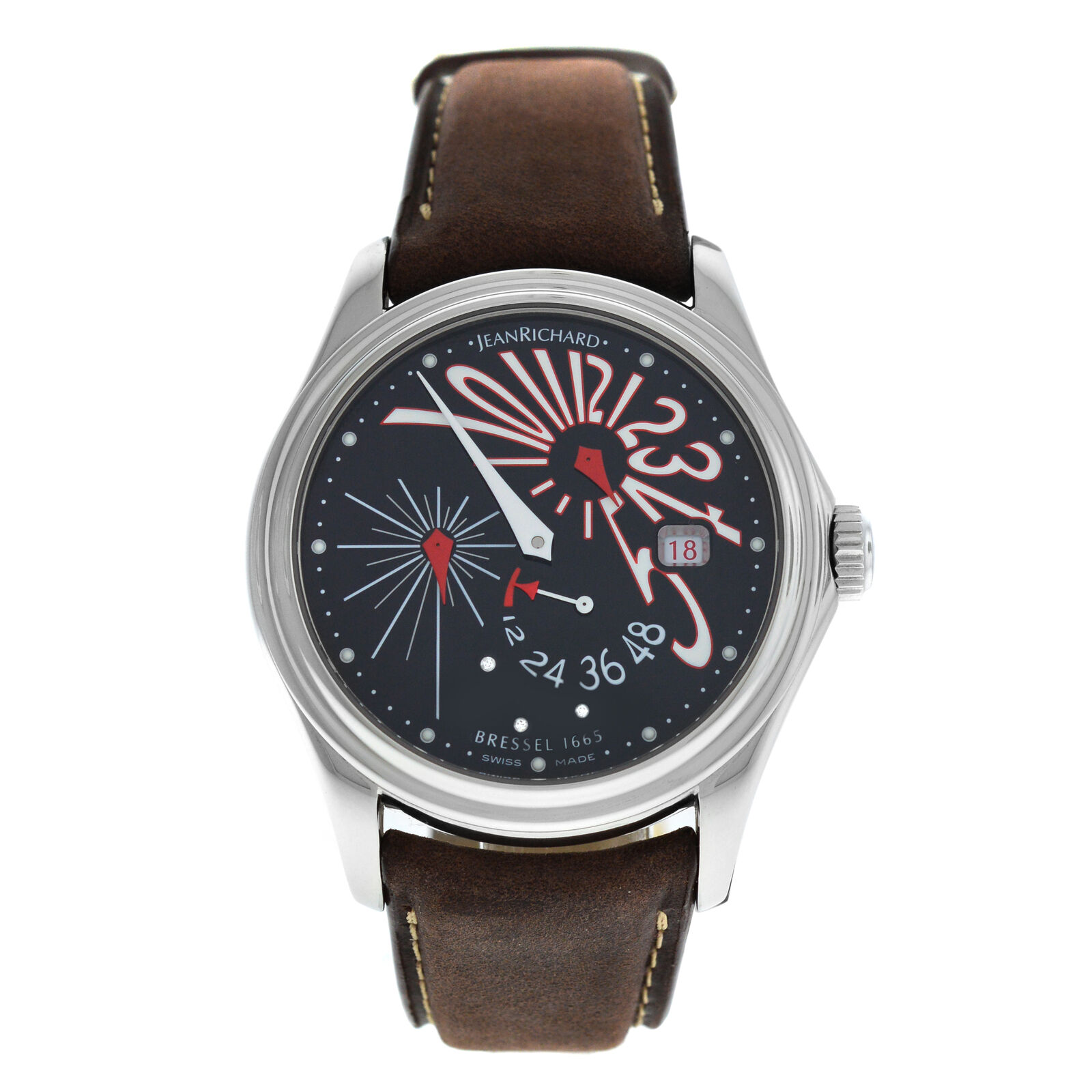 New Unisex Daniel Jean Richard 42MM Bressel 1665 Automatic 63112 Watch