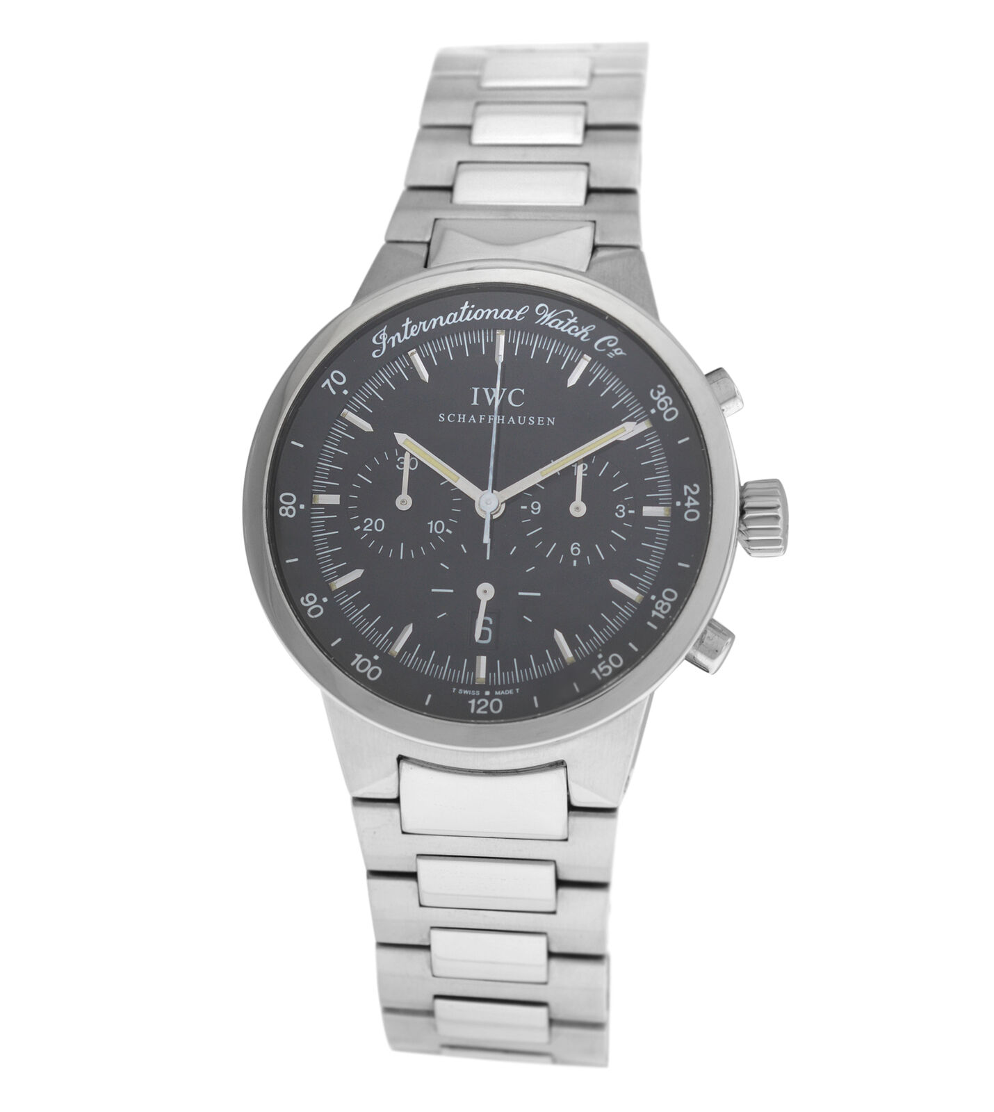 IWC Schaffhausen GST IW372702 Chronograph Date Stainless Steel 36MM Quartz Watch