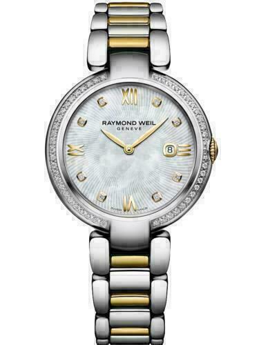Ladies' Raymond Weil Shine 1600-SPS-00995 Steel Diamond MOP 32MM Quartz Watch
