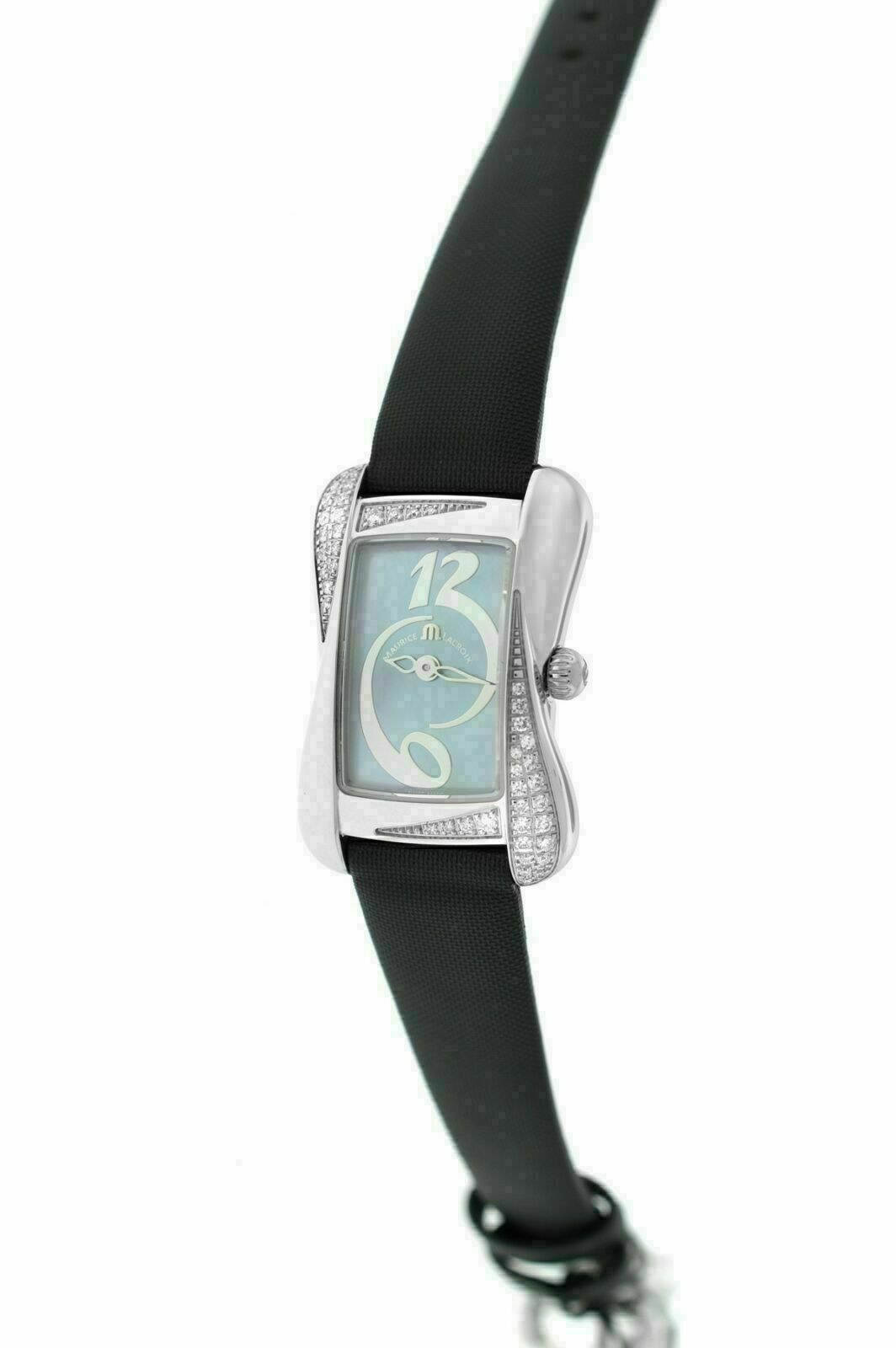New Lady Maurice Lacroix Divina DV5011-SD551-360 Diamond MOP $2400 Quartz Watch