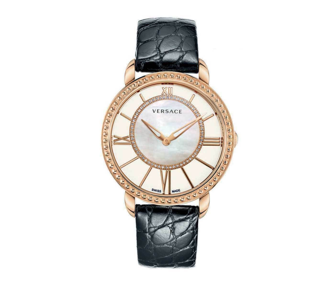 New Versace Krios M6Q80SD498 S009 Gold Diamond MOP 38MM Quartz Watch
