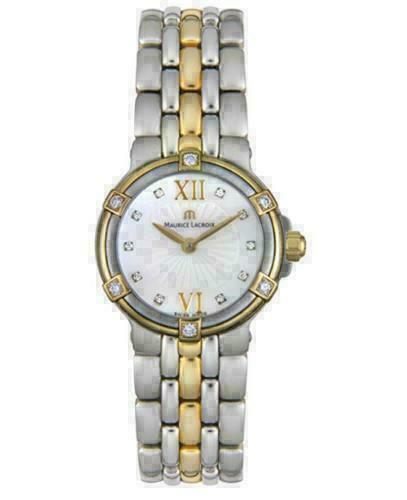 New Lady Maurice Lacroix Calypso CA1102-DP505-170 Diamond MOP $2800 Quartz Watch