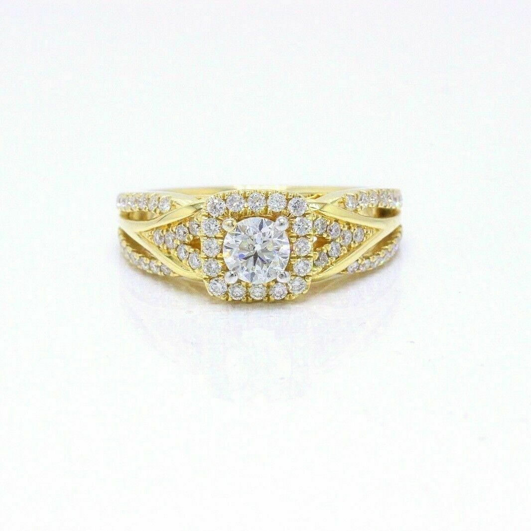Vera Wang Love Diamond Engagement Ring 1.00 tcw 14k Yellow Gold