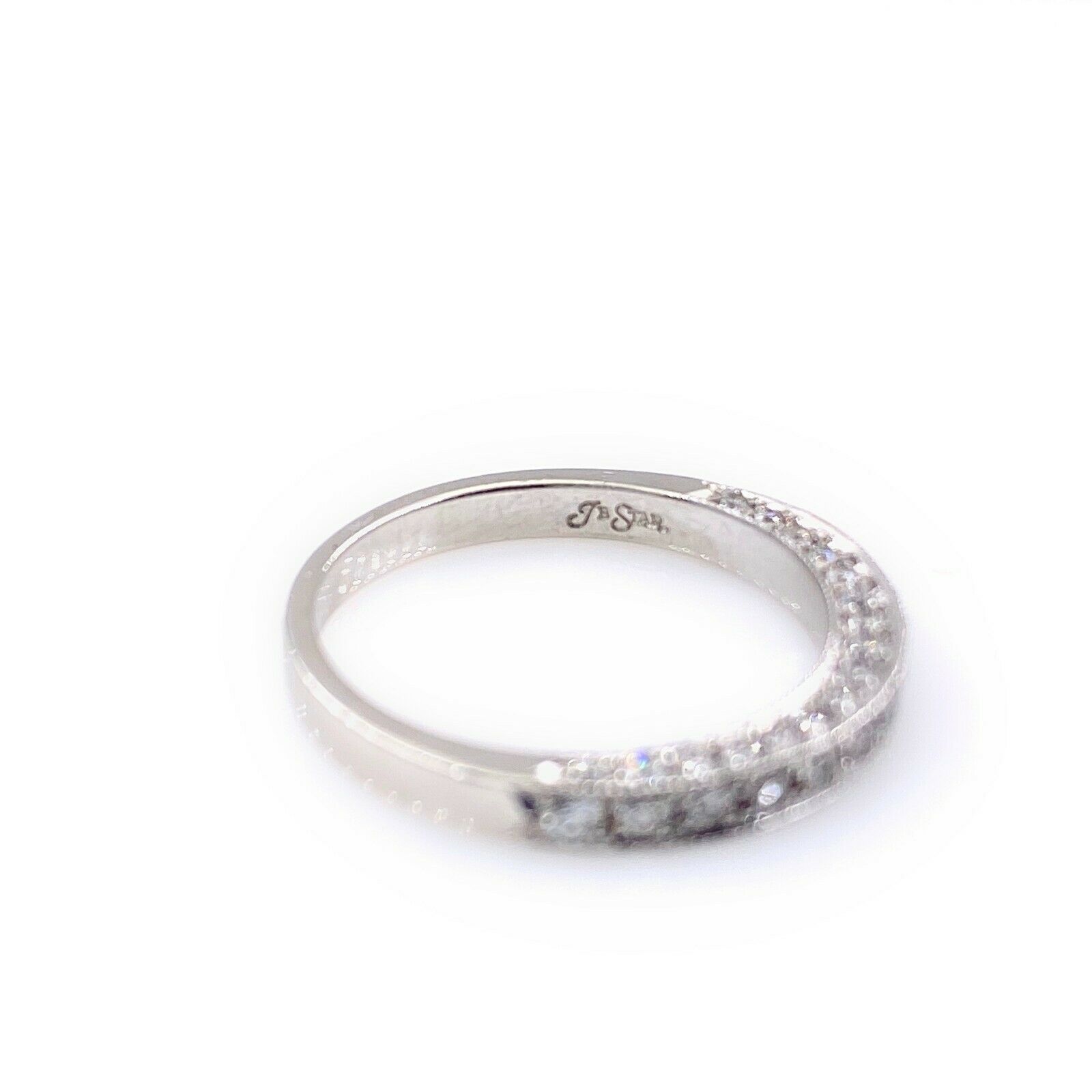 JB Star Classic Romance Round Diamonds 0.94 tcw Wedding Band in Platinum