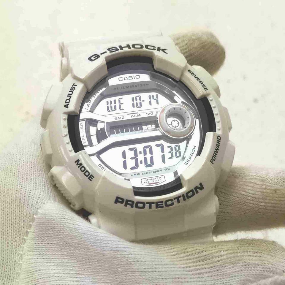 家具 G-SHOCK GD-110-7JF CASIO G-SHOCK Big Case L-SPEC Fashion Street White Watch GD-110-7