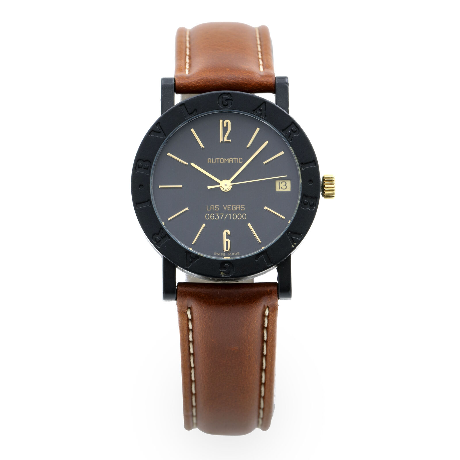 Bvlgari Bulgari Las Vegas Limited Edition Carbon Automatic Watch 