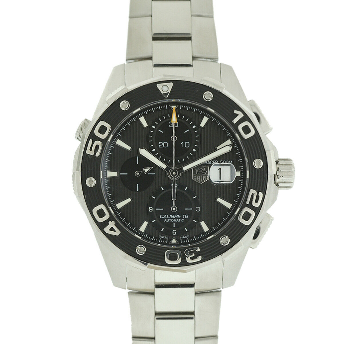Tag Heuer CAJ2110 Aquaracer 44mm Chronograph Stainless Steel Watch 