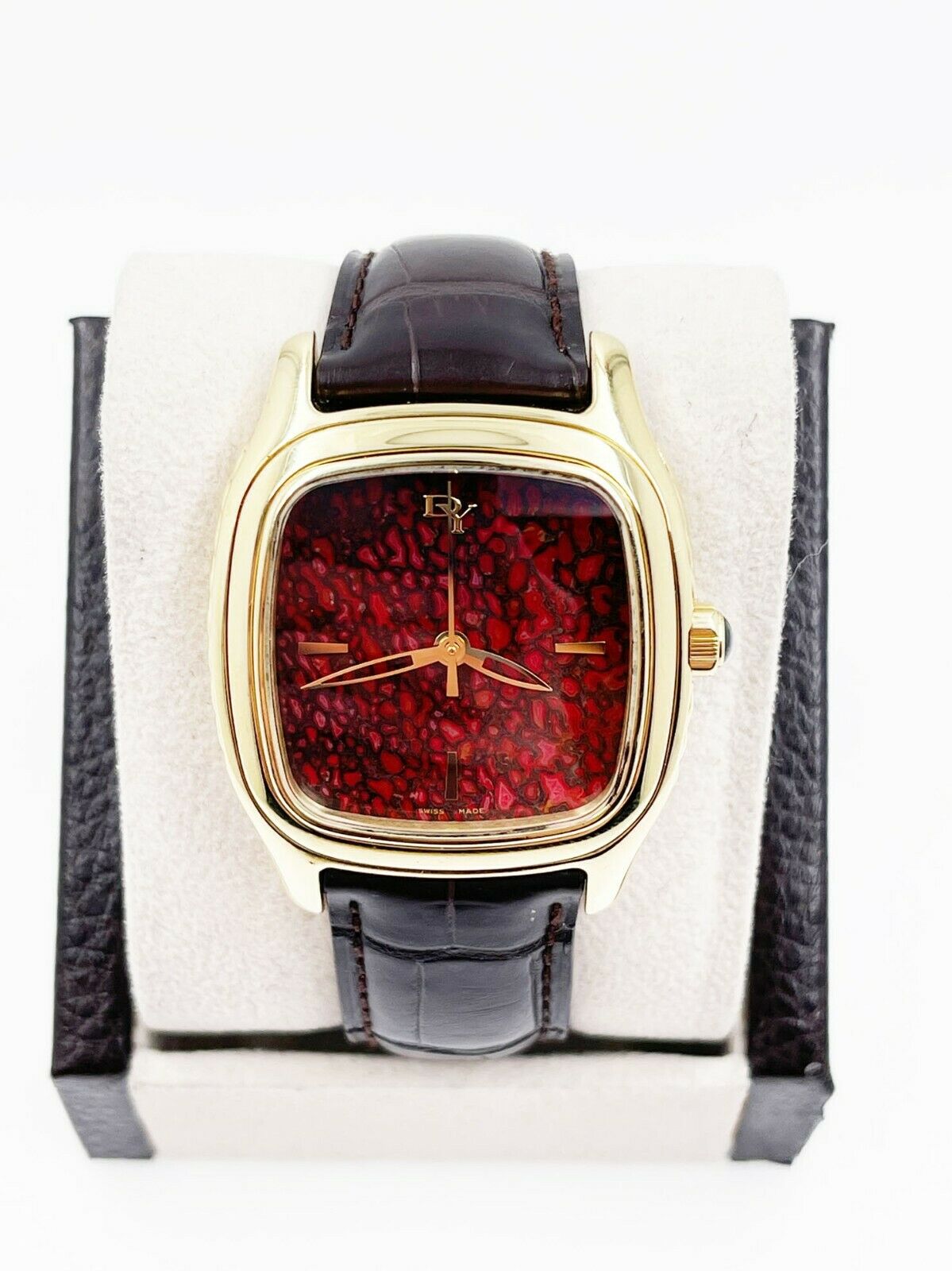 David Yurman Thoroughbred Dino Red 18K Yellow Gold T301 L88 Box Booklet