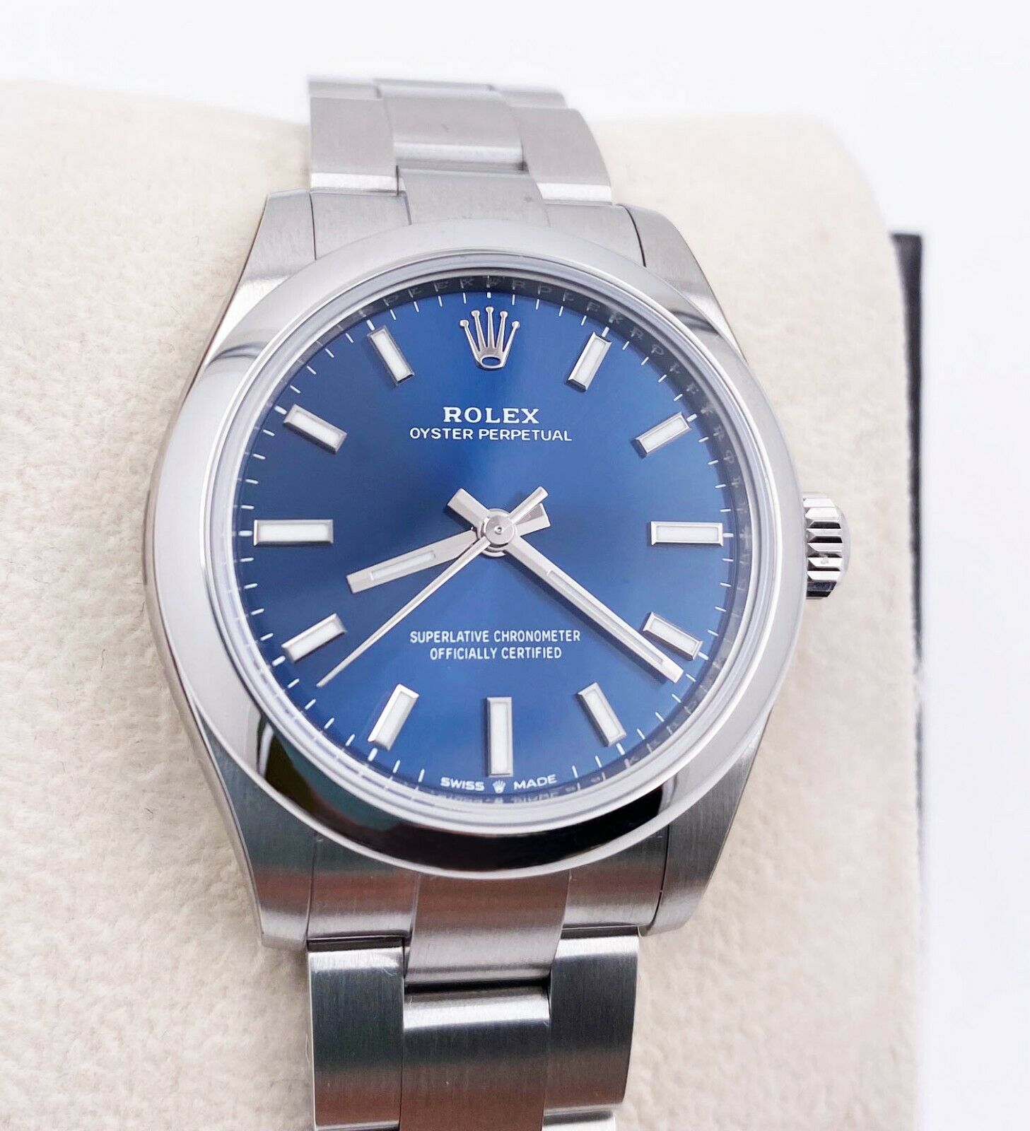 Rolex Oyster Perpetual 277200 Blue Stainless Steel Midsize 31mm