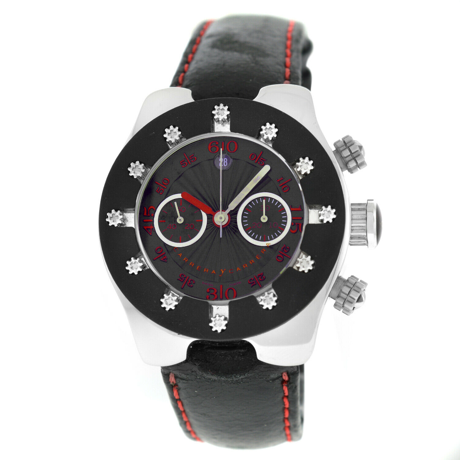 Carrera Y Carrera Avalon Chronograph Collection Men Steel Automatic 40MM Watch