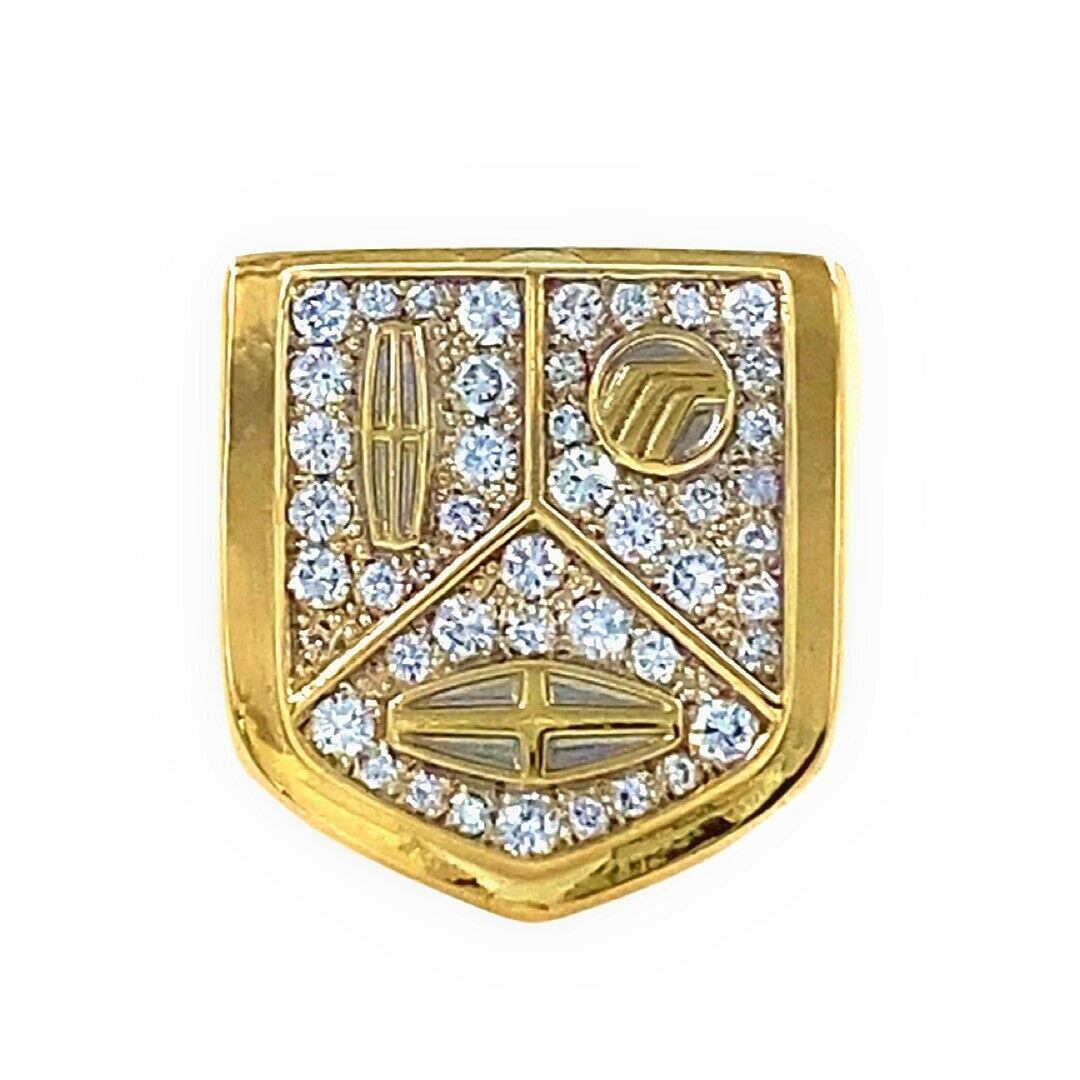 Cartier Vintage1985 Lincoln Mercury Merkur Diamond and 18kt YG Signet Ring