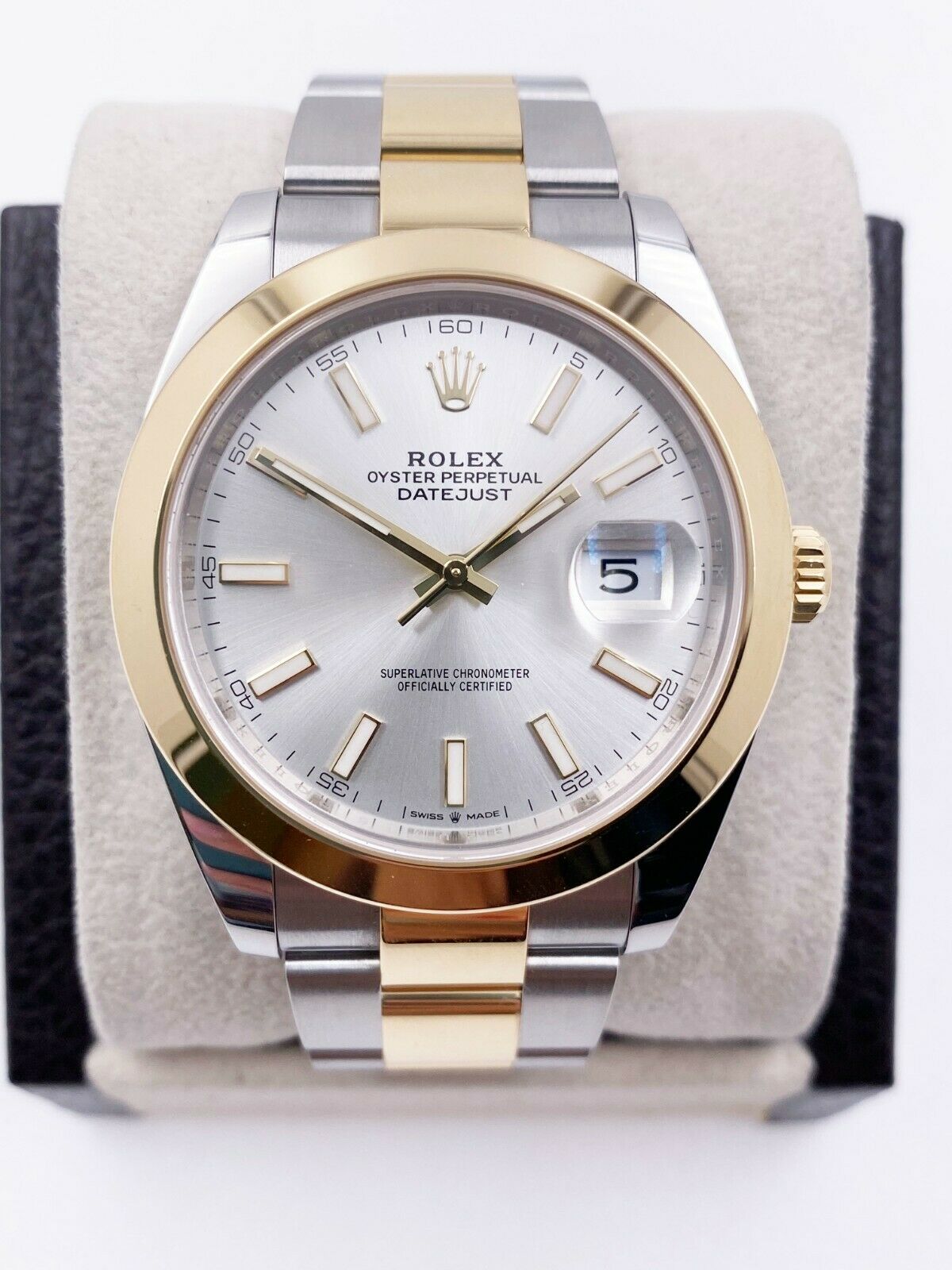 Rolex Datejust 41 126303 Silver Dial 18K Yellow Gold Stainless 2021