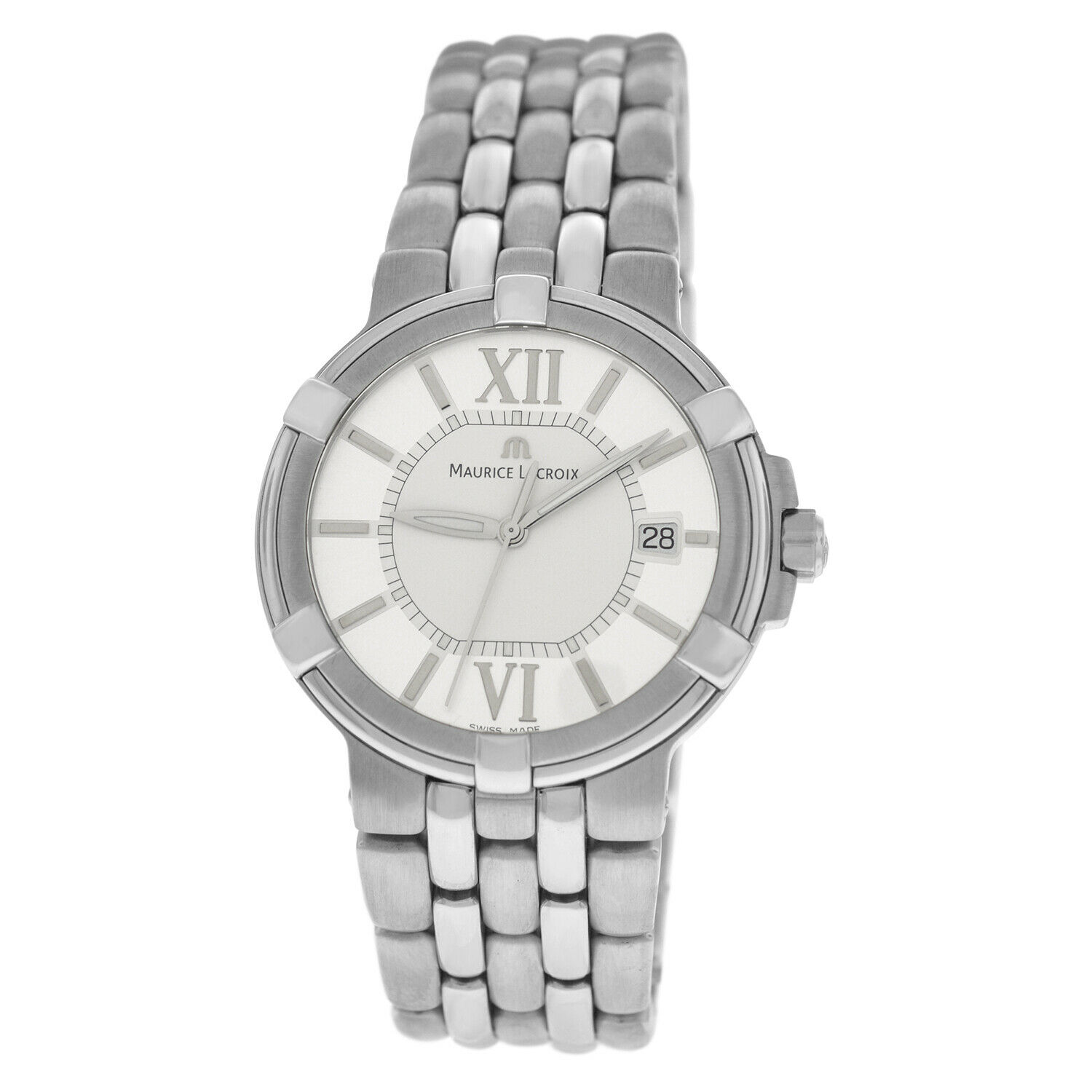 Maurice Lacroix Calypso CA1107-SS002-110 Stainless Steel Date Quartz 40MM Watch