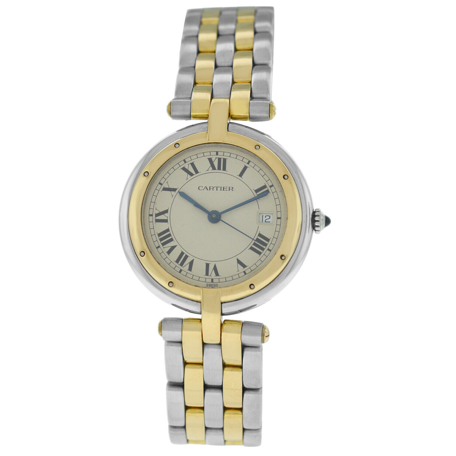 Cartier Panthere Vendome Unisex Two Row Gold Steel Quartz 30MM Watch