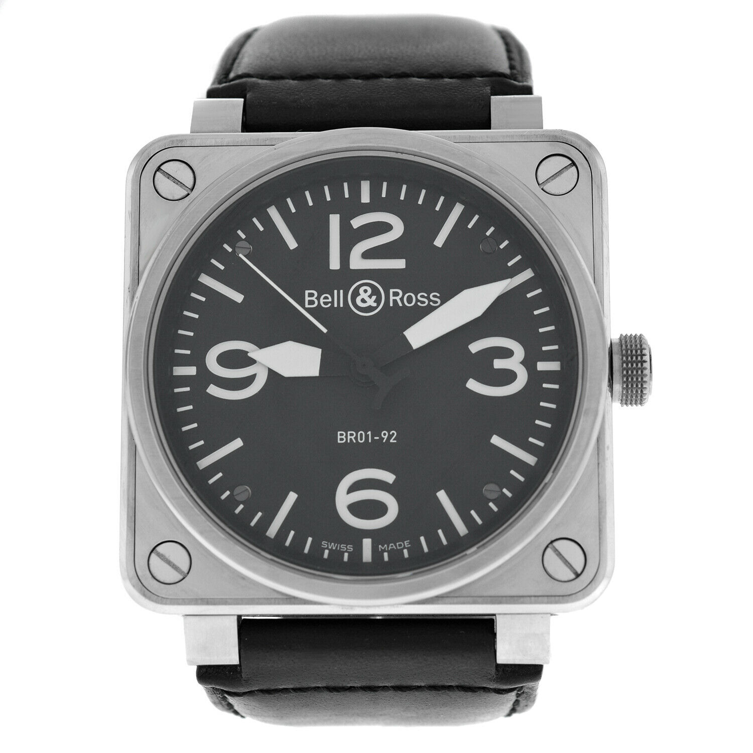 Bell  Ross Aviation BR01-92 Mens Stainless Steel Automatic 46MM Watch