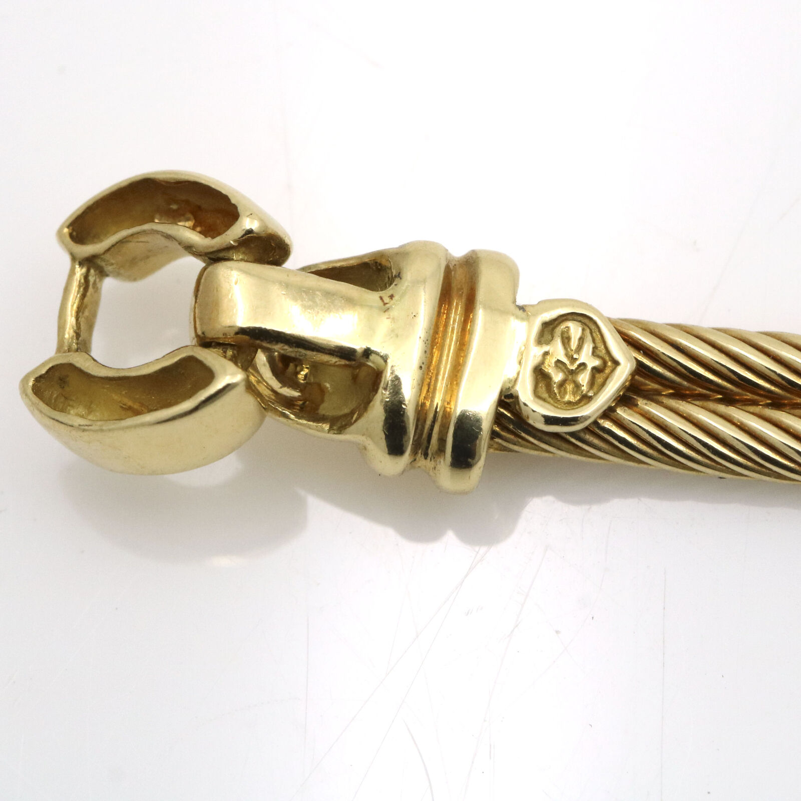 Philippe Charriol Diamond Cable Link Bracelet In 18k Yellow Gold